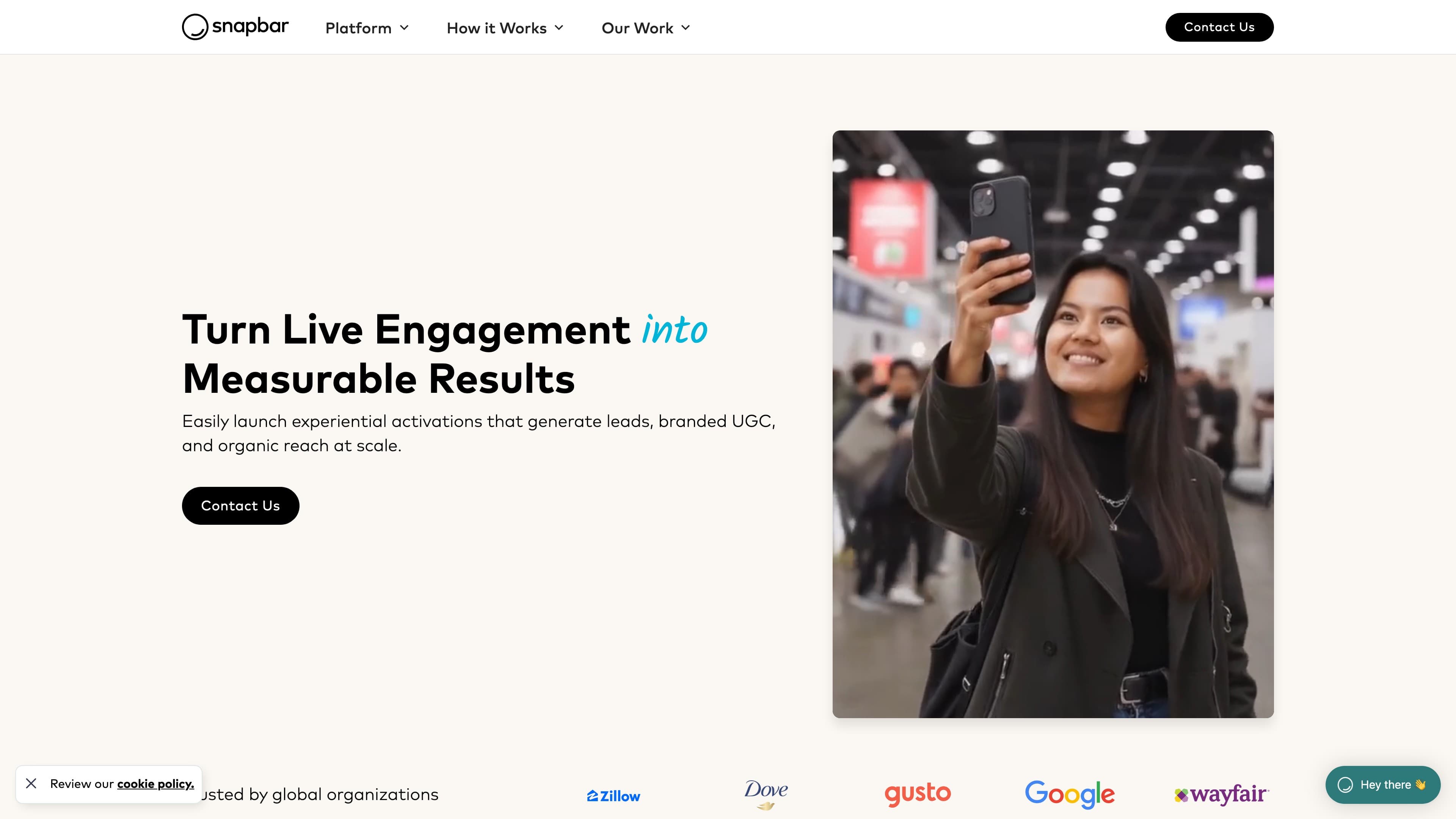 Snapbar headshot example